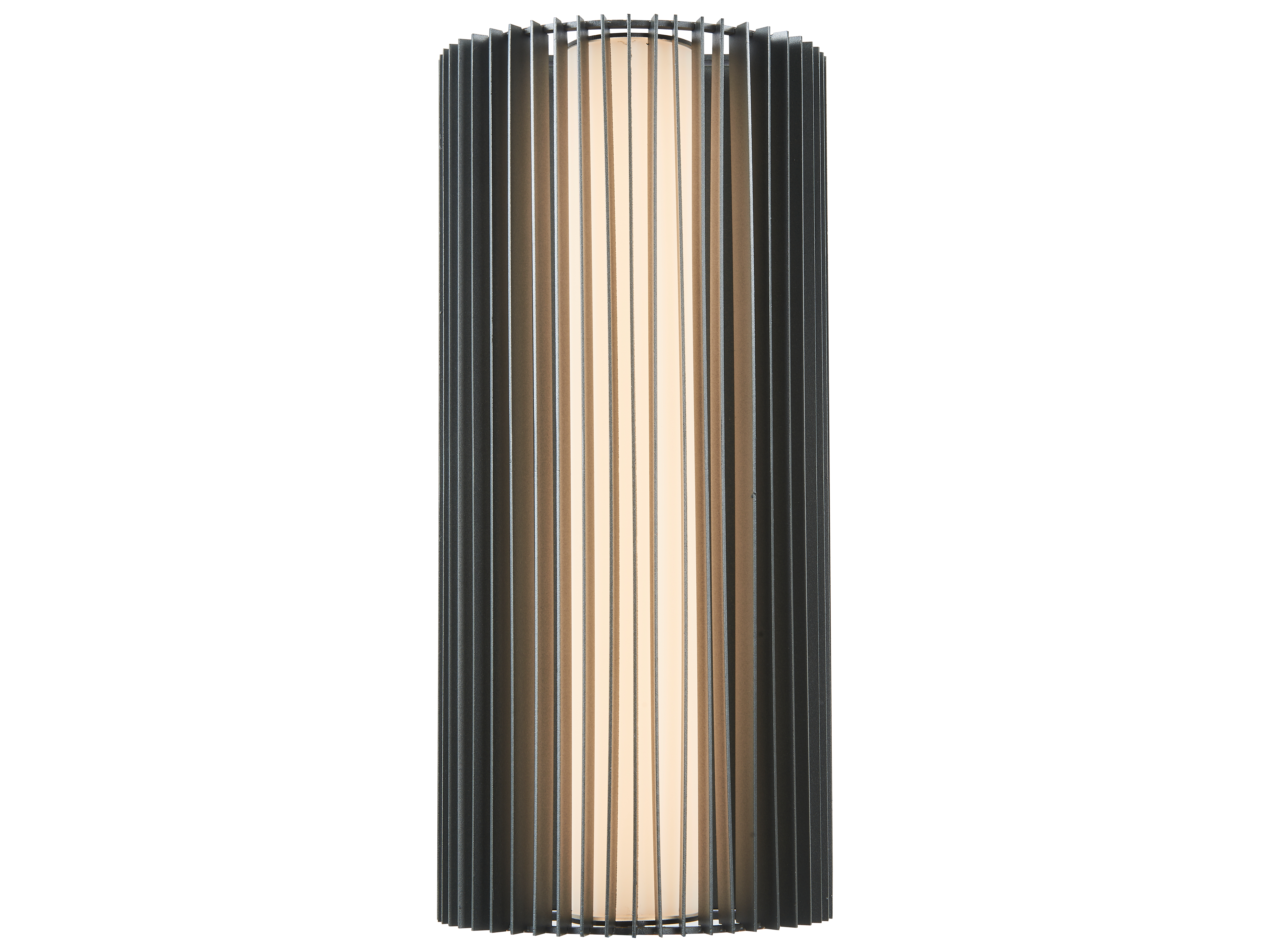 Abra Lava 1-Light Outdoor Wall Light in Matte Black