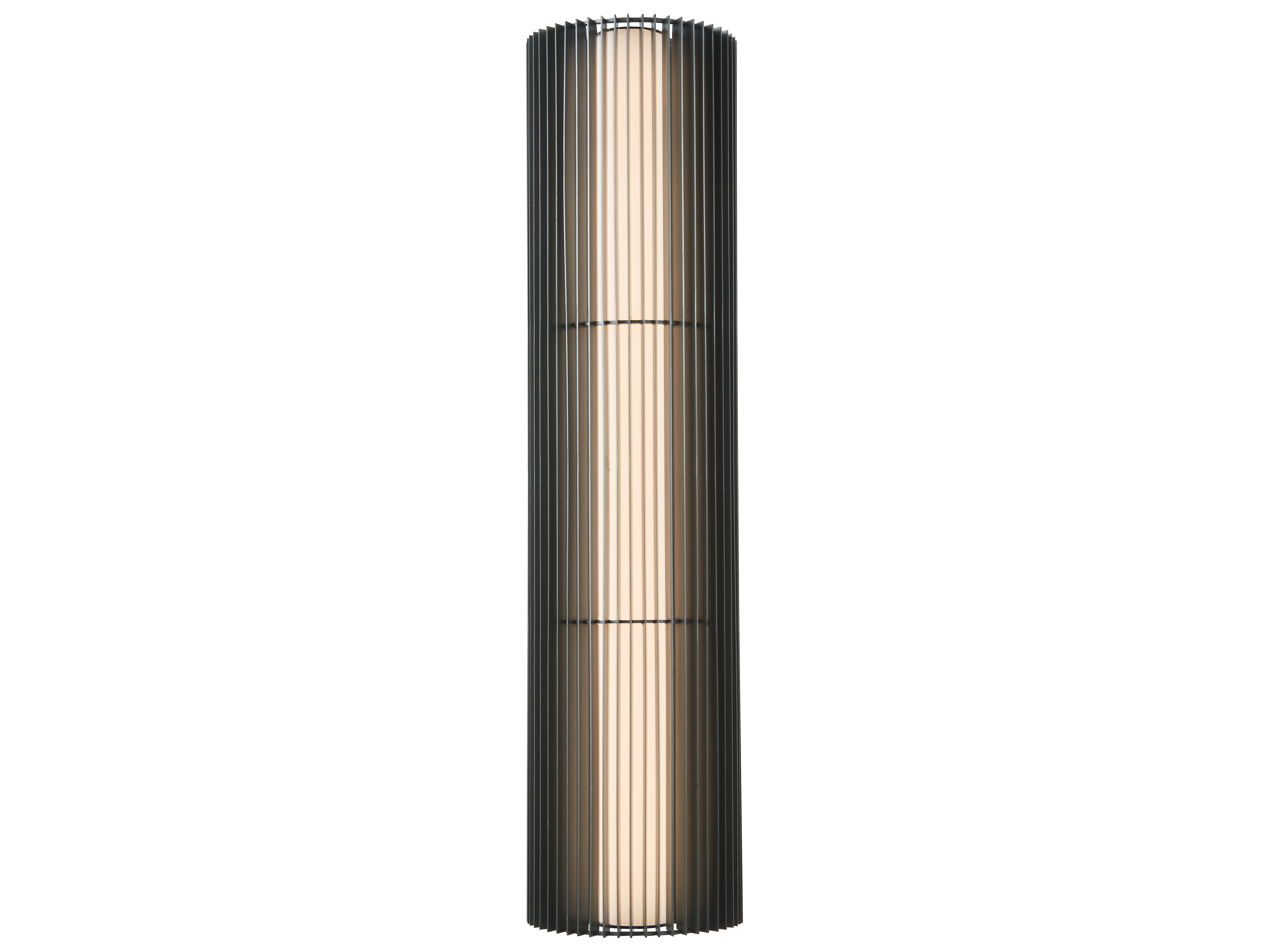 Abra Lava 1-Light Outdoor Wall Light in Matte Black