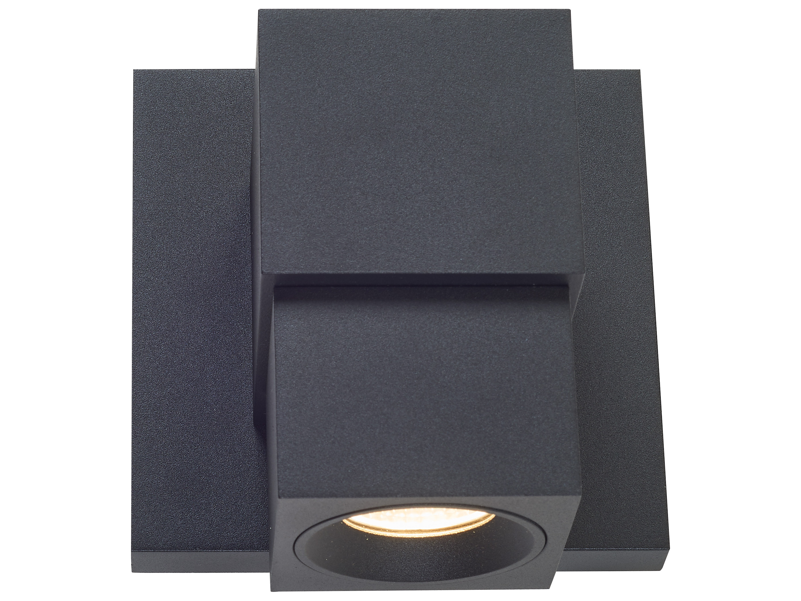 Abra Optics 1-Light Outdoor Wall Light in Matte Black