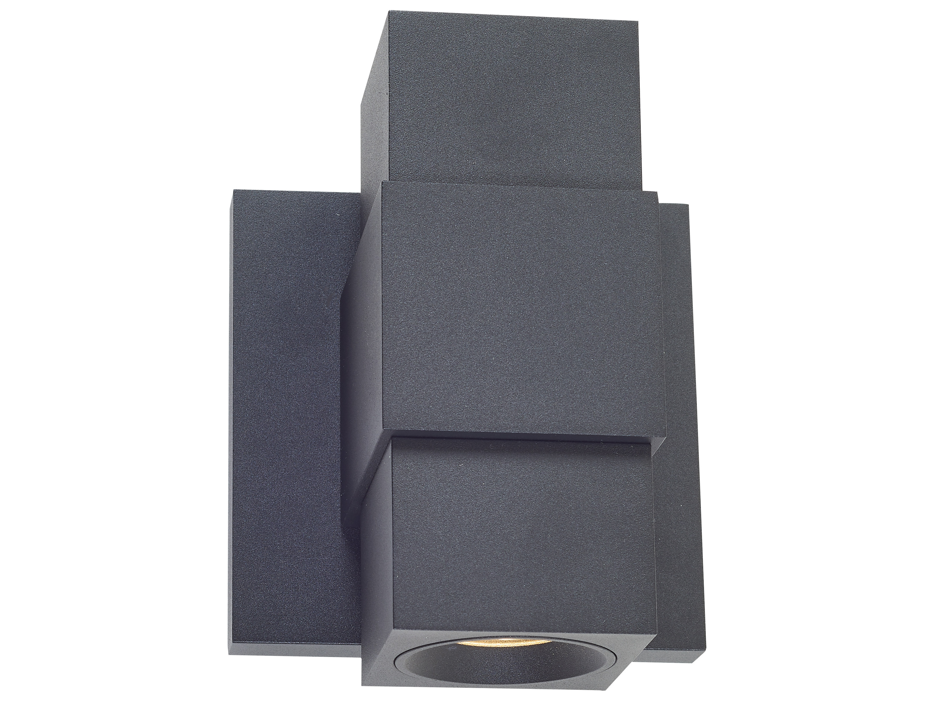 Abra Optics 1-Light Outdoor Wall Light in Matte Black