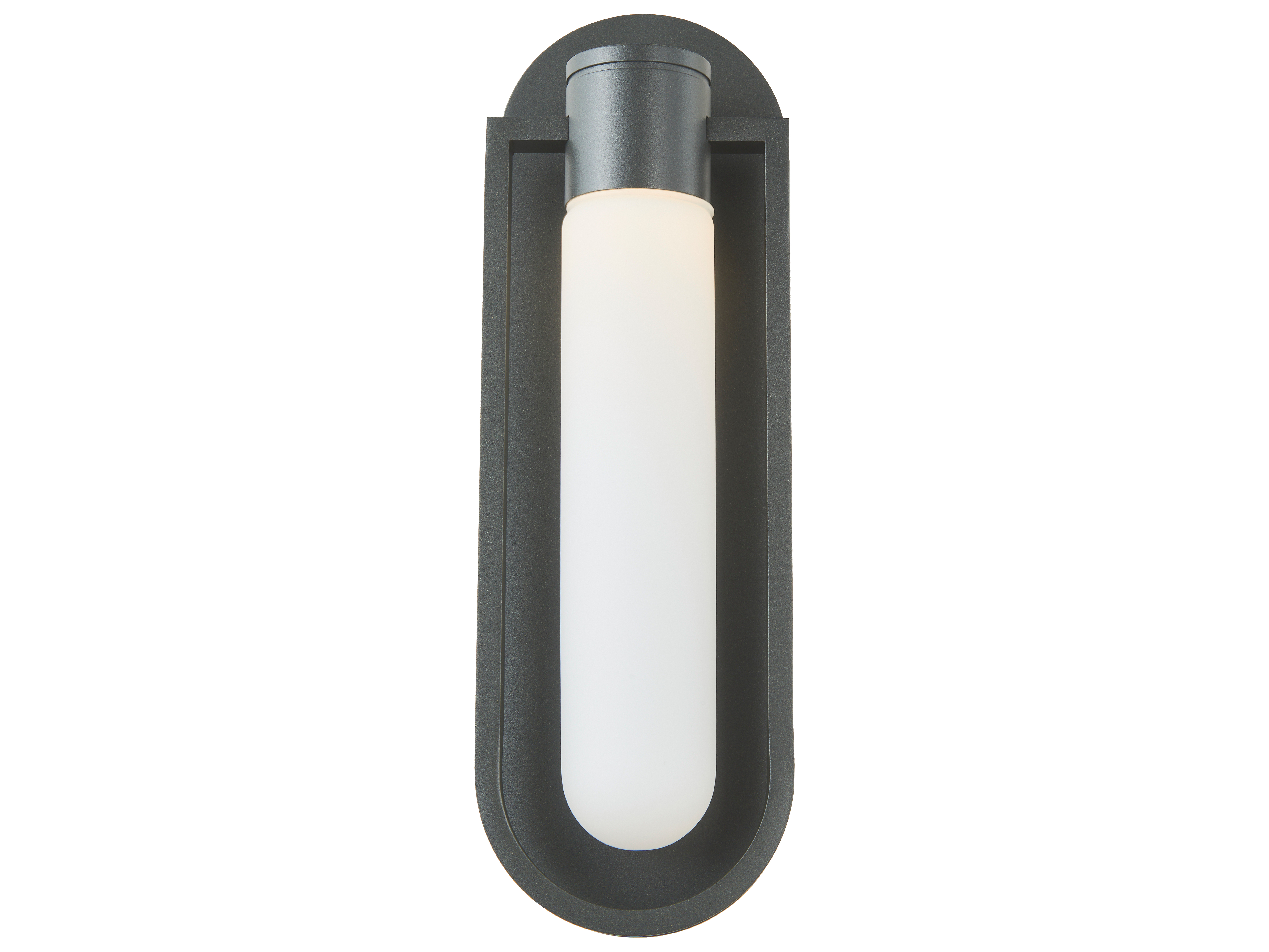 Abra Siren 1-Light Outdoor Wall Light in Matte Black
