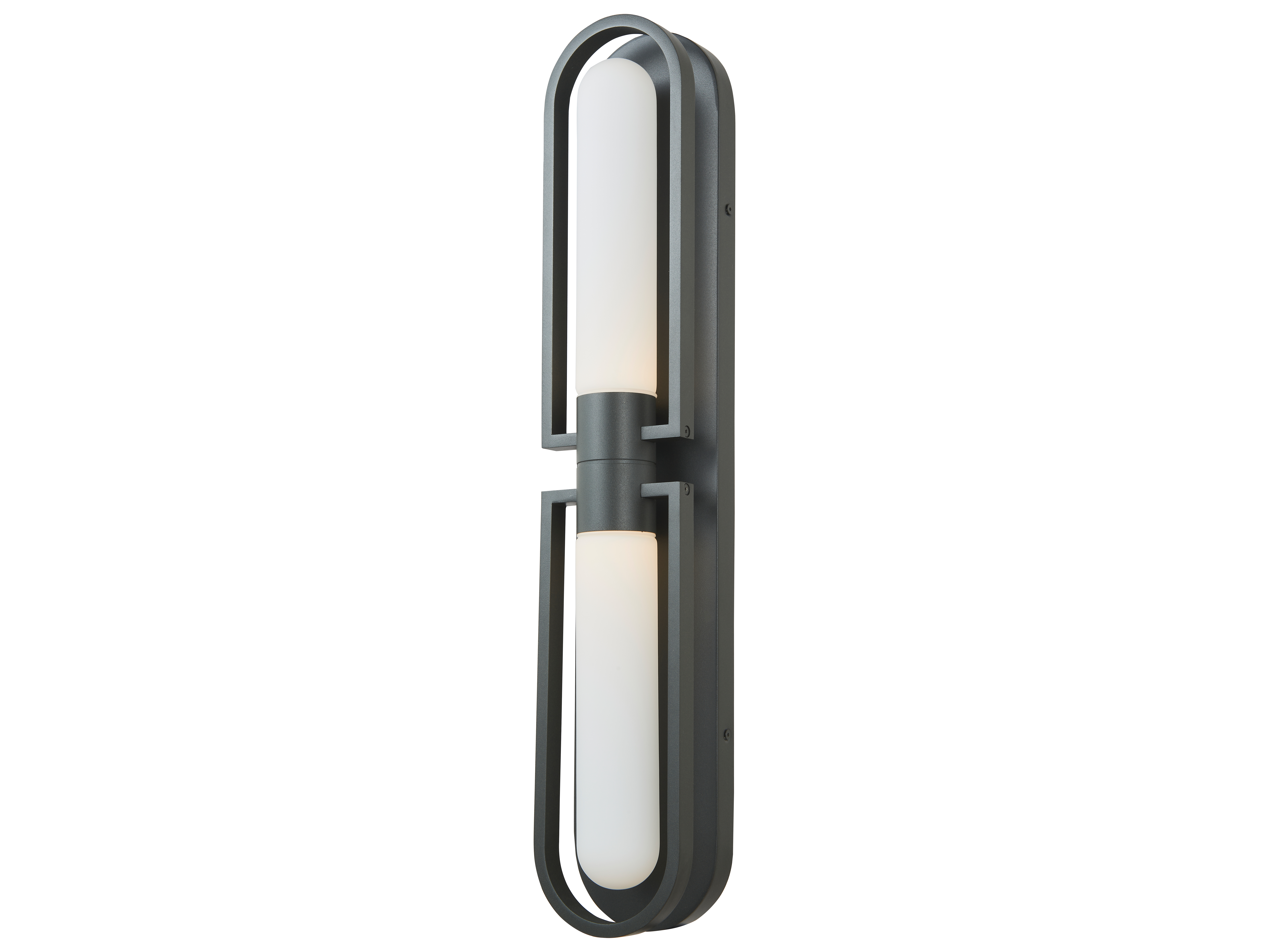 Abra Siren 2-Light Outdoor Wall Light in Matte Black