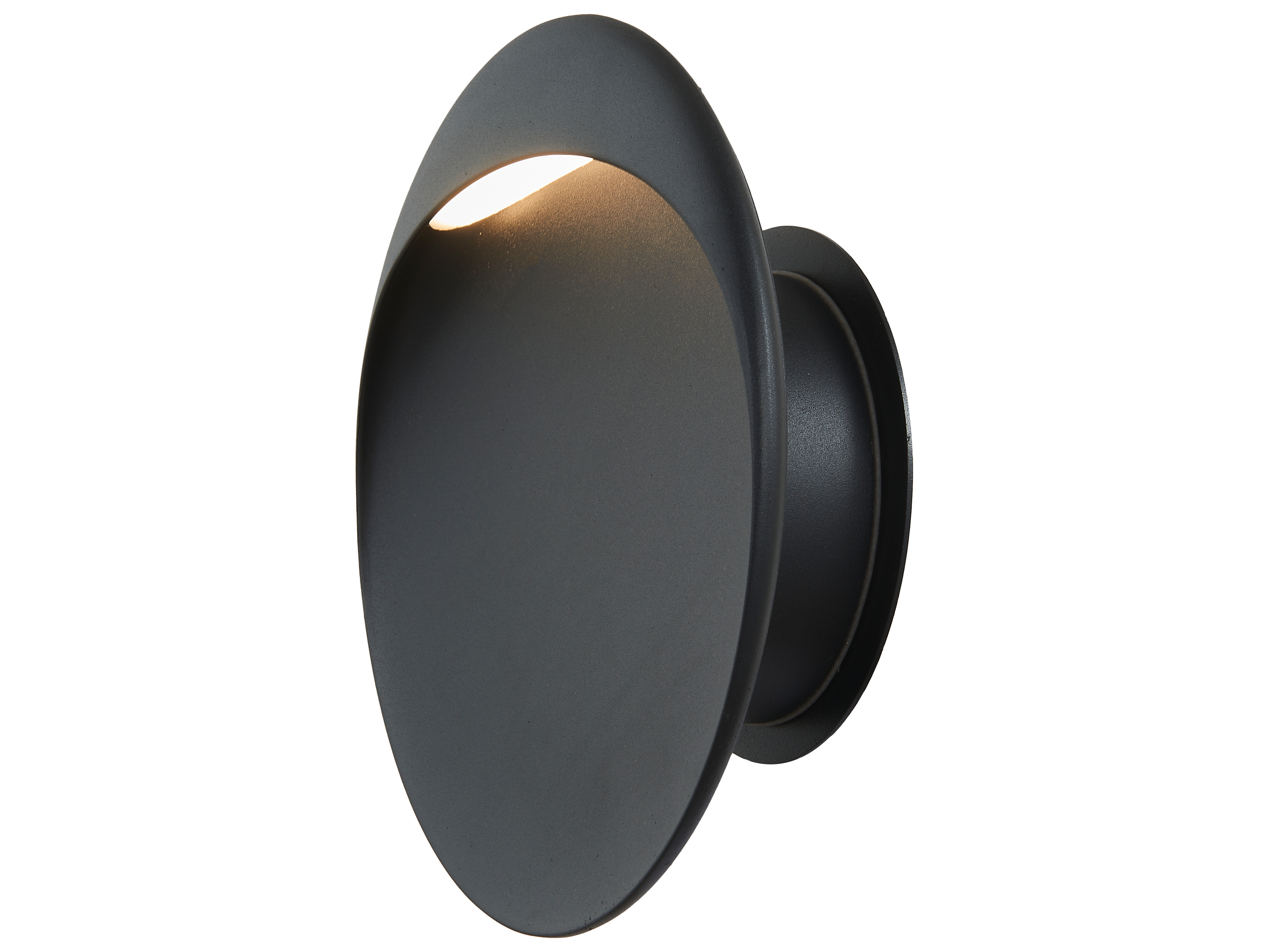 Abra Sol 1-Light Outdoor Wall Light in Matte Black