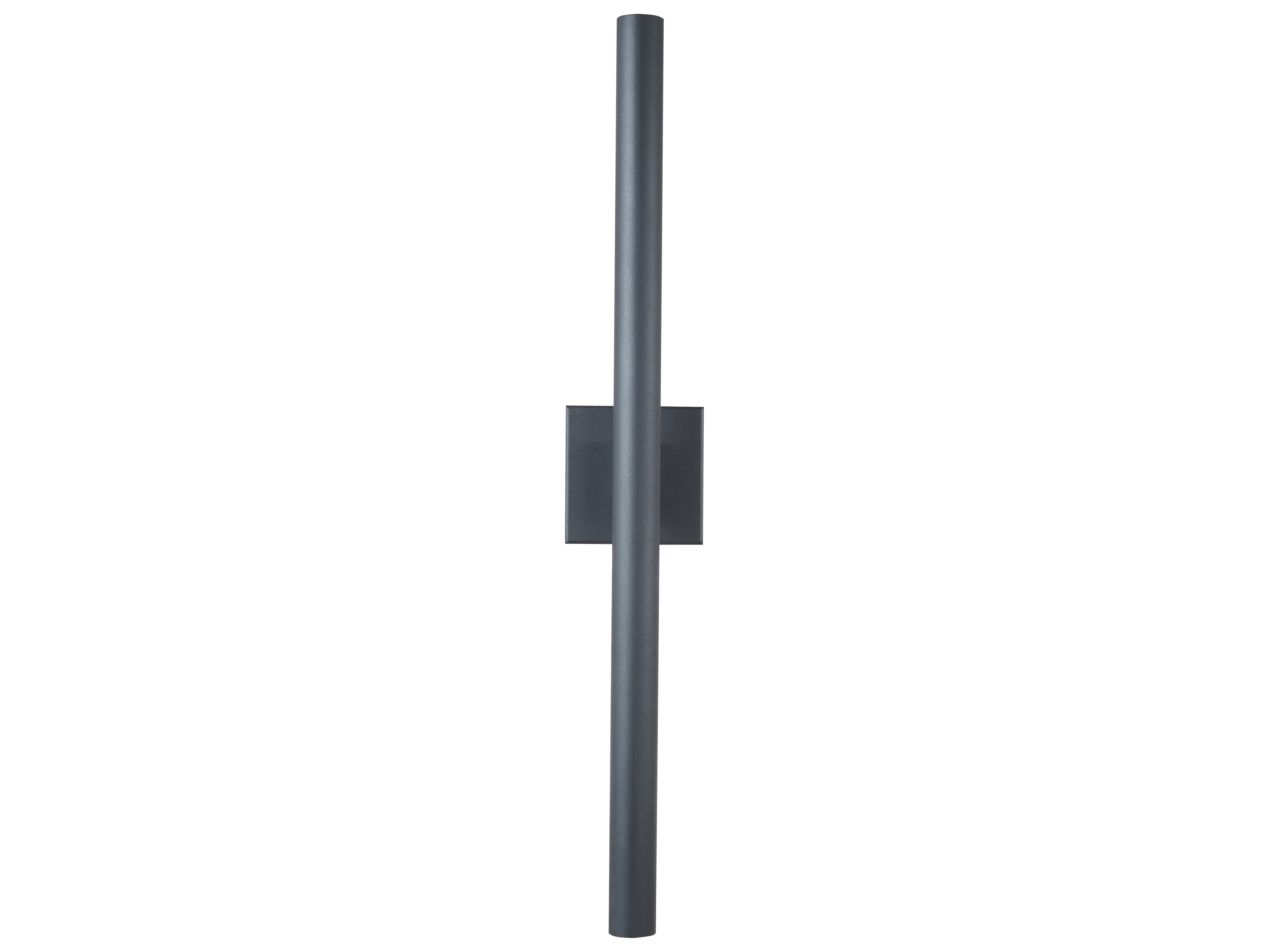 Abra Obelisk 1-Light Outdoor Wall Light in Matte Black