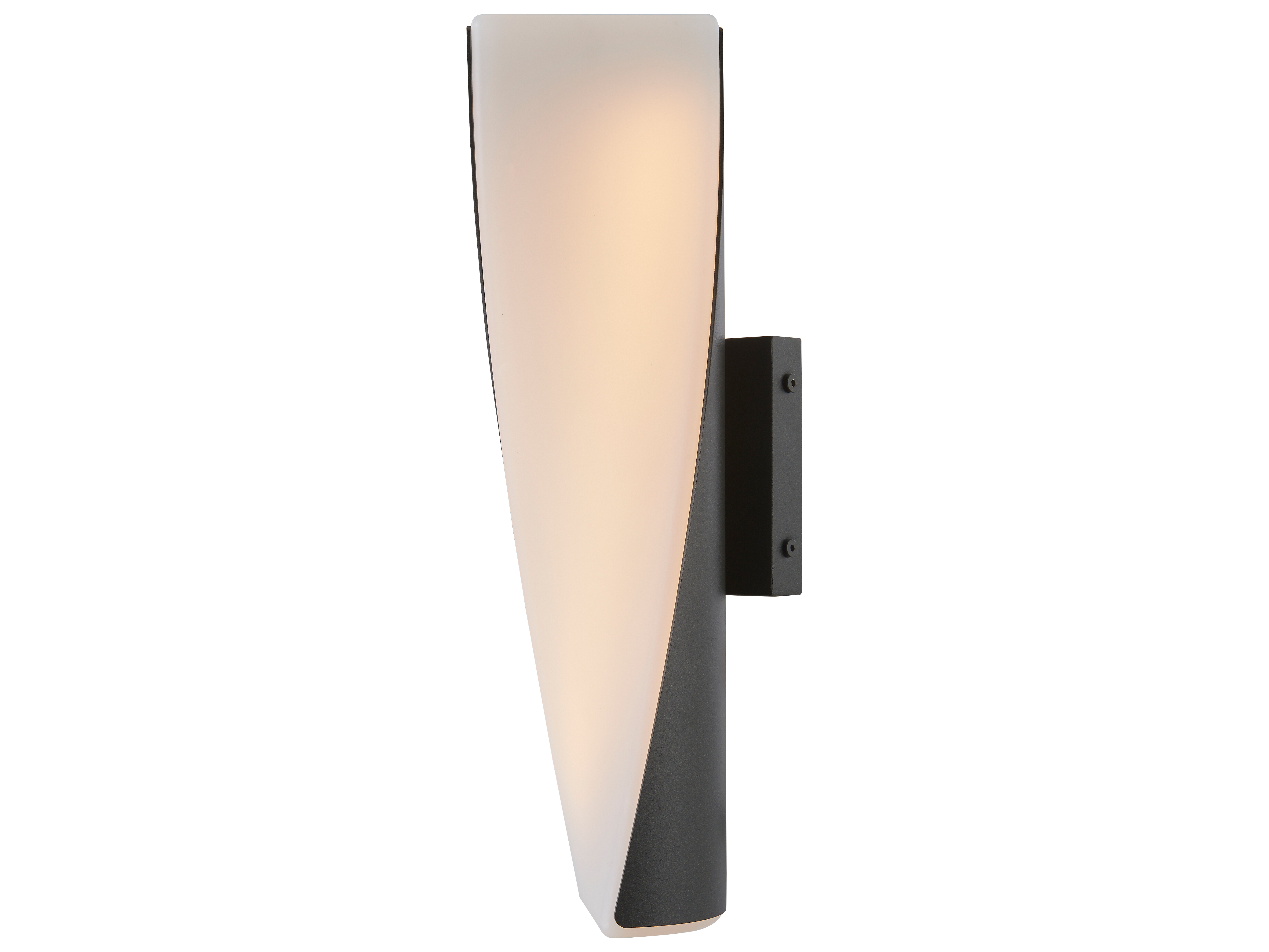 Abra Vortex 2-Light Outdoor Wall Light in Matte Black