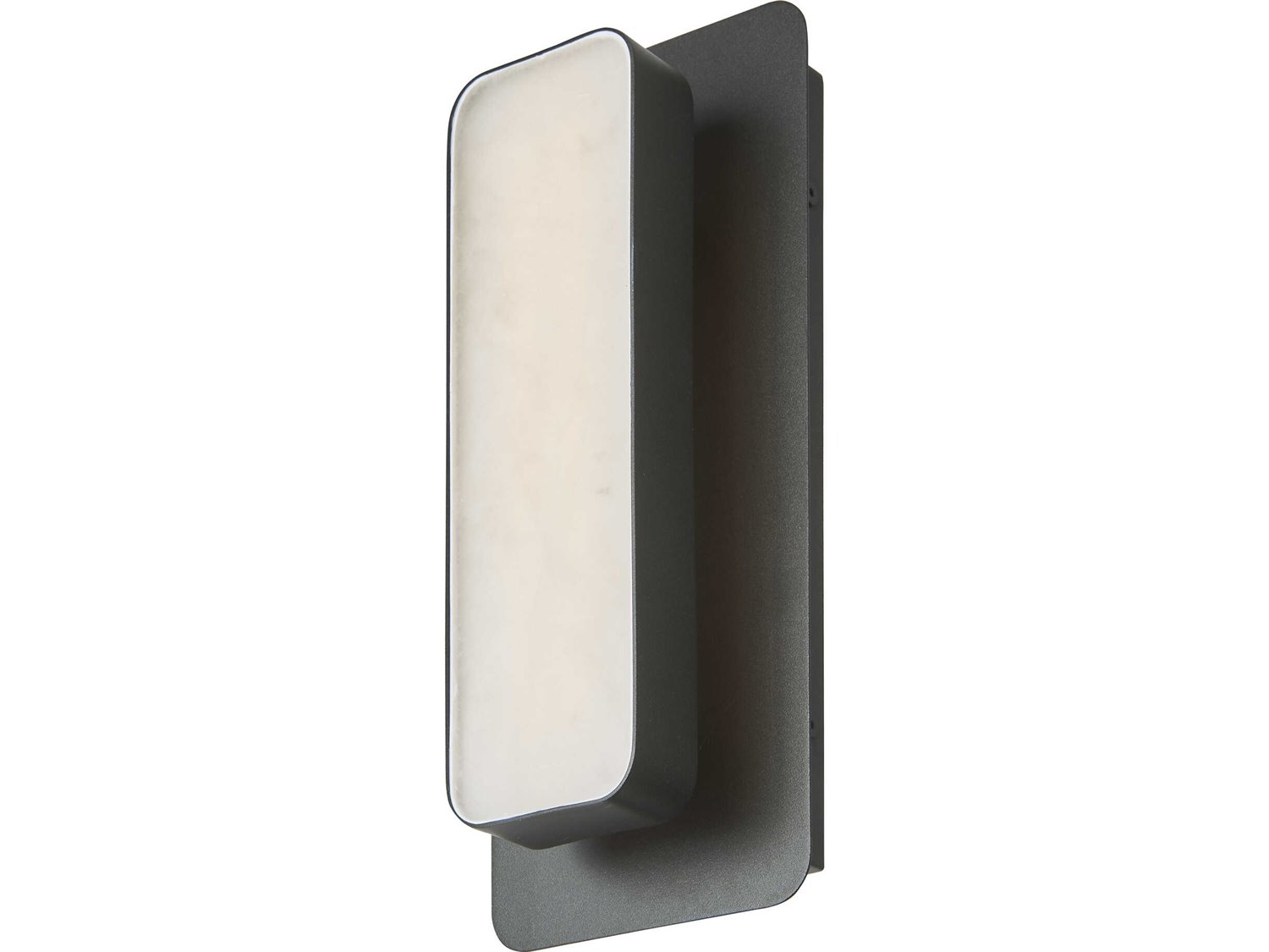 Abra Ingot 1-Light Outdoor Wall Light in Matte Black
