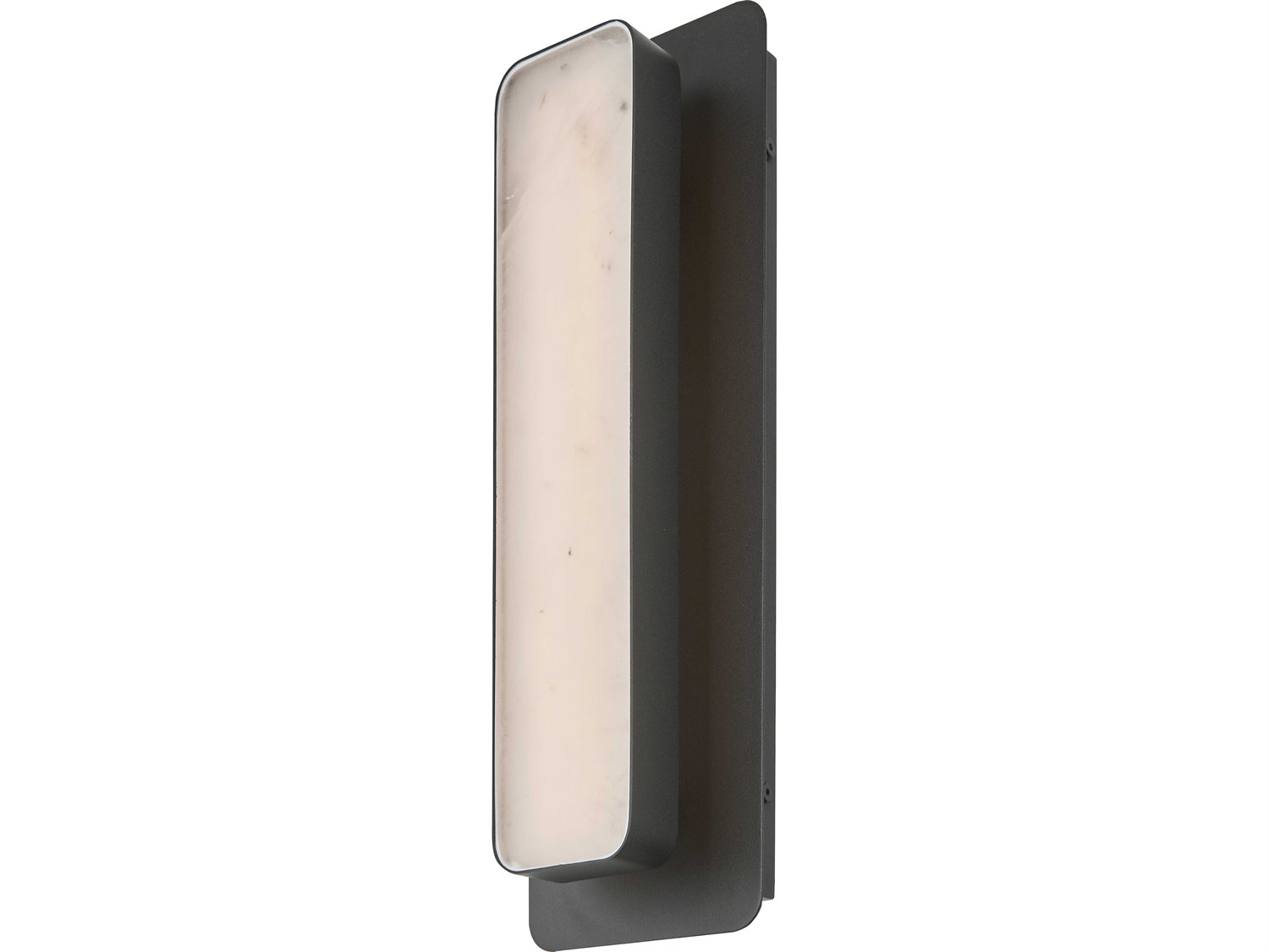 Abra Ingot 1-Light Outdoor Wall Light in Matte Black