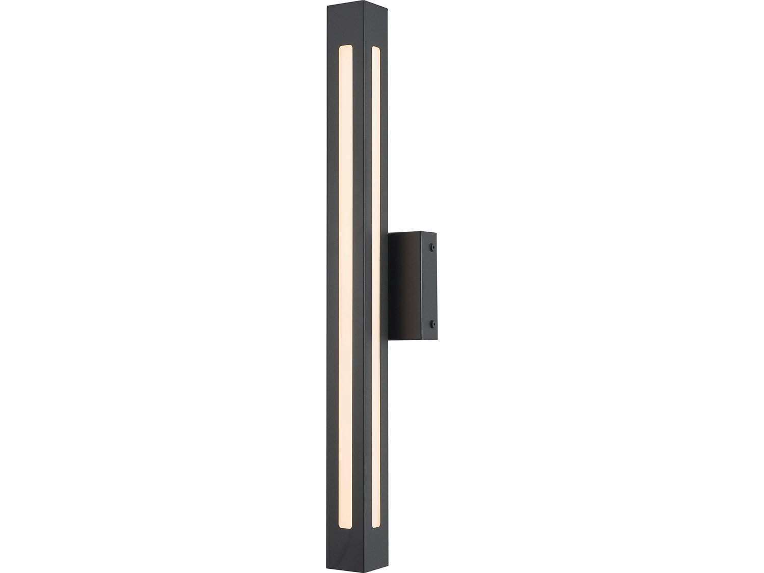 Abra Prism 1-Light Outdoor Wall Light in Matte Black