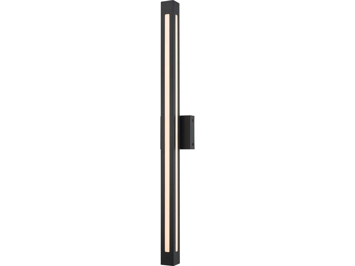 Abra Prism 1-Light Outdoor Wall Light in Matte Black