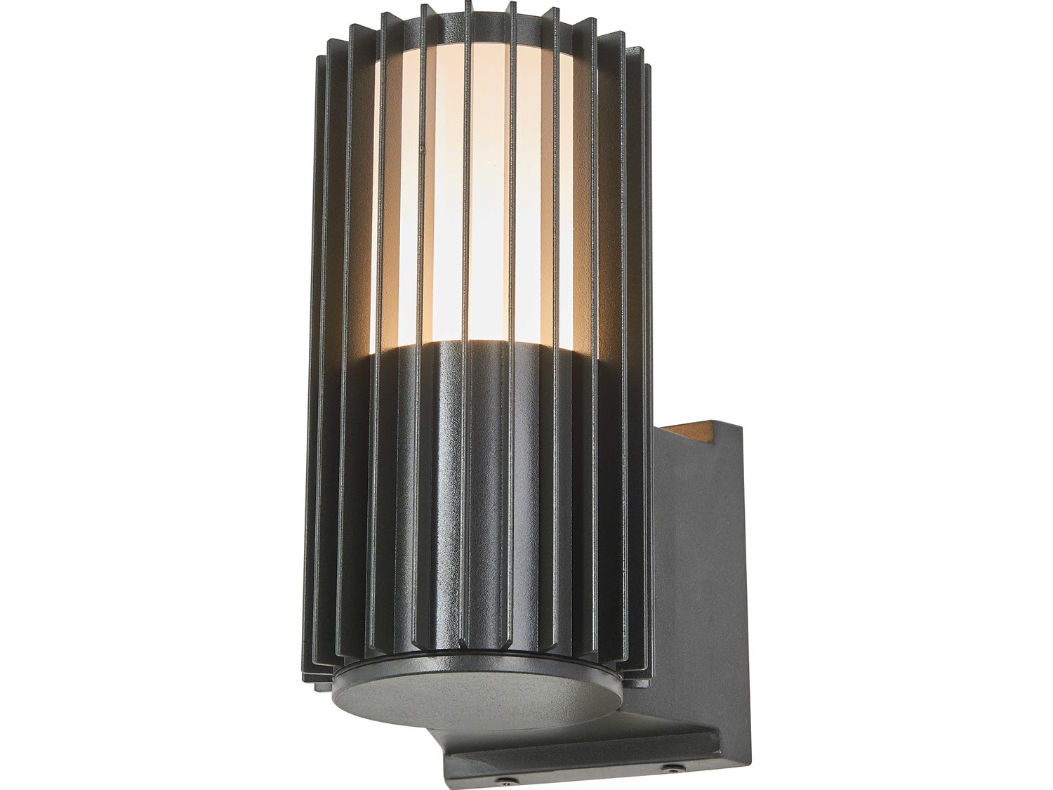 Abra Lava 1-Light Outdoor Wall Light in Matte Black