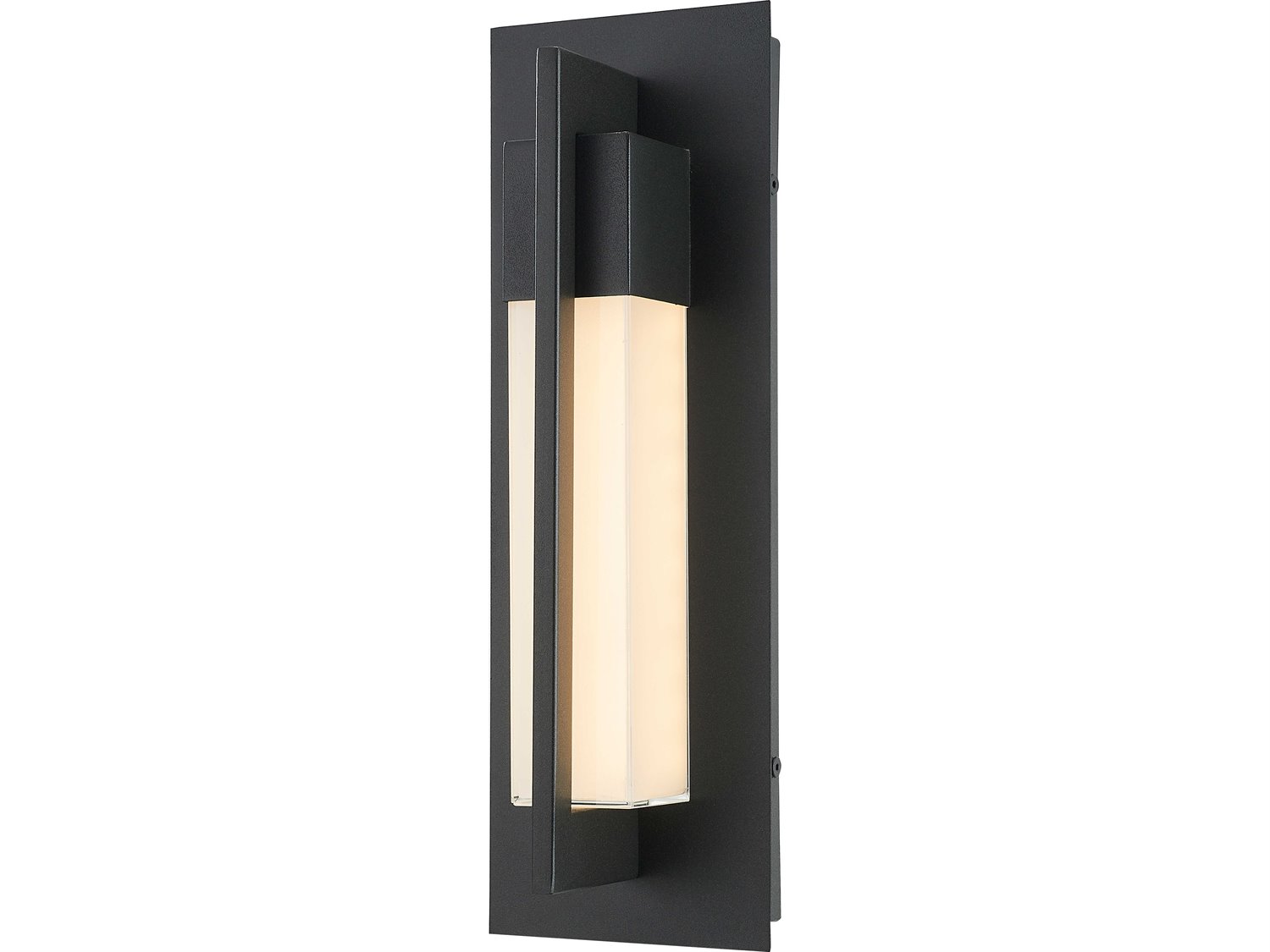 Abra Electron 1-Light Outdoor Wall Light in Matte Black