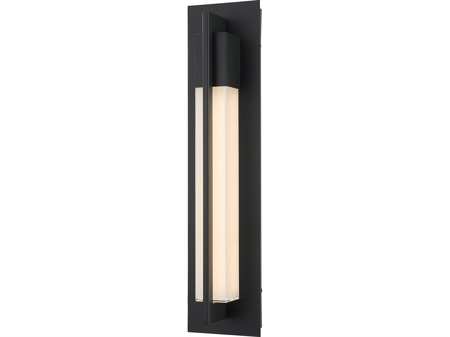 Abra Electron 1-Light Outdoor Wall Light in Matte Black