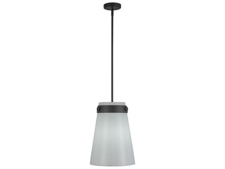 Artcraft Dahlia 1-Light Black Mini Pendant