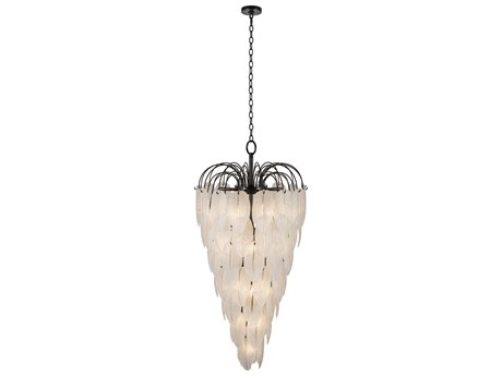 Artcraft Alessia 23-Light Black Tiered Chandelier