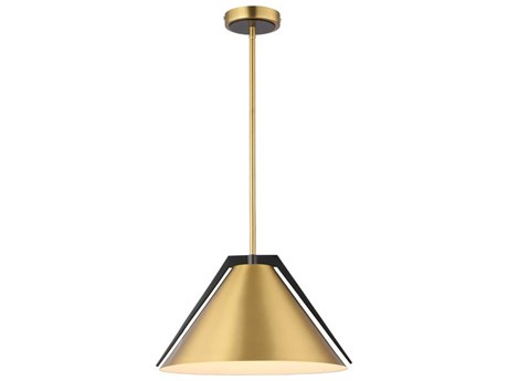 Artcraft Baltic 1-Light Brass Black Pendant