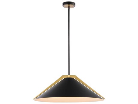 Artcraft Baltic 3-Light Black Brushed Brass Pendant