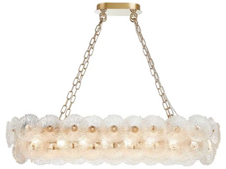 Artcraft Bloom 18-Light Brass Island Pendant