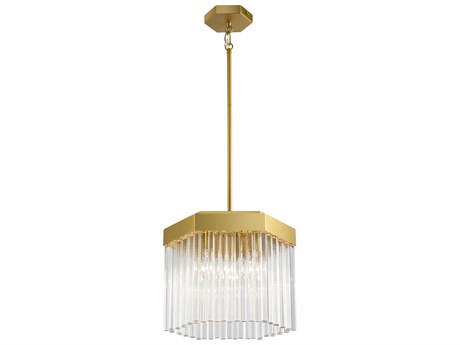 Artcraft Emma 3-Light Brushed Brass Pendant