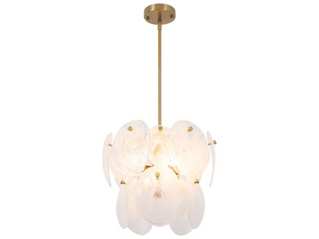 Artcraft Lily 4-Light Brushed Brass Pendant
