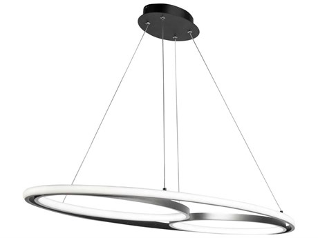 Artcraft Gemini Black Nickel LED Round Island Pendant