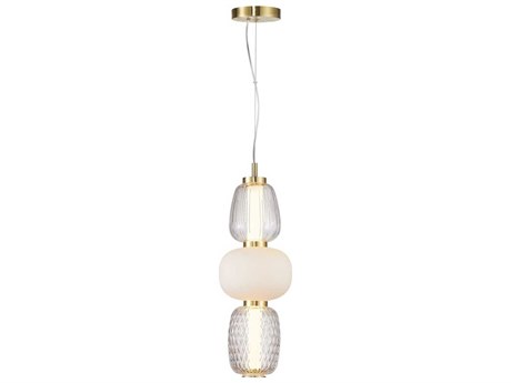 Artcraft Cyra 1-Light Brass Mini Pendant