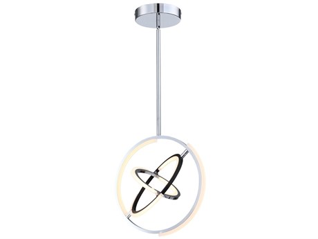 Artcraft Trilogy Polished Nickel Geometric Pendant