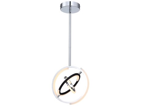 Artcraft Trilogy Polished Nickel Geometric Pendant