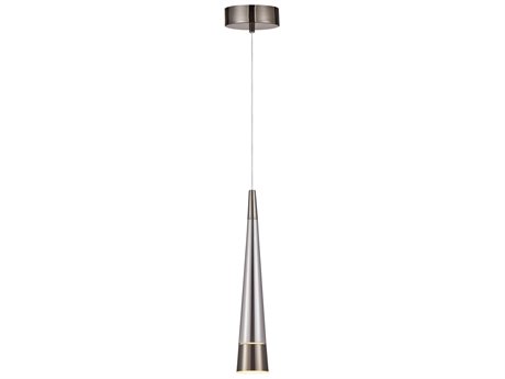 Artcraft Sunnyvale 1-Light Pearl Black Smoke Silver Mini Pendant