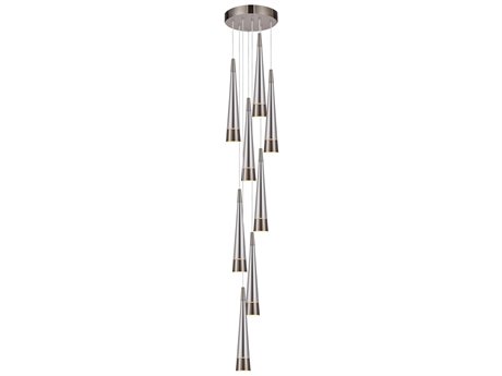 Artcraft Sunnyvale 9-Light Pearl Black Smoke Linear Pendant