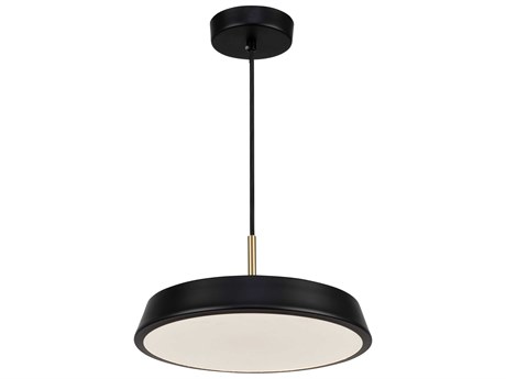 Artcraft Lexi 1-Light Black Round Mini Pendant