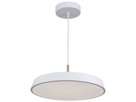 Artcraft Lexi 1-Light White Round Pendant