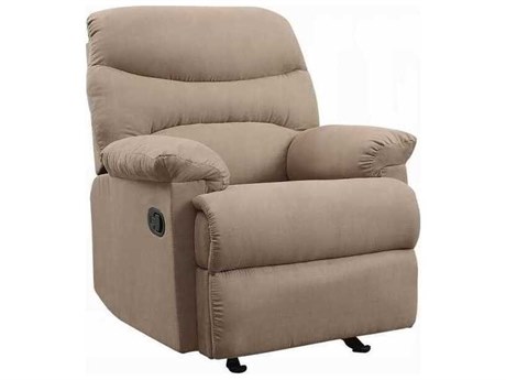 Acme Furniture Arcadia Light Brown Microfiber Upholstered Recliner