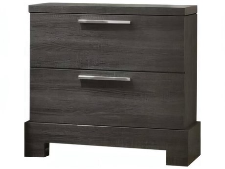 Acme Furniture Lantha 2-Drawers Rubberwood Nightstand