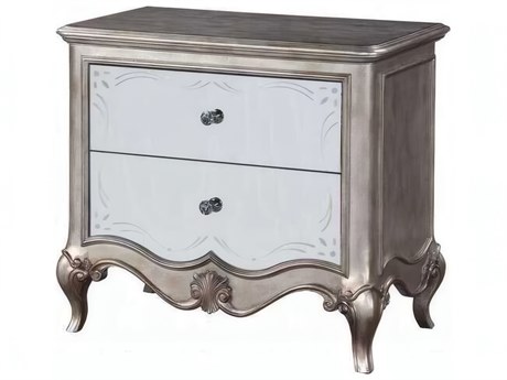 Acme Furniture Esteban 2-Drawers Poplar Wood Nightstand