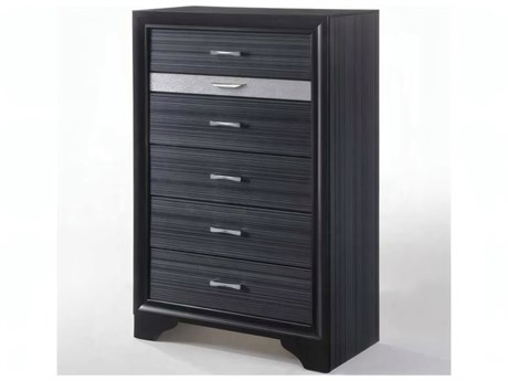 Acme Furniture Naima Black Rubberwood Accent Chest