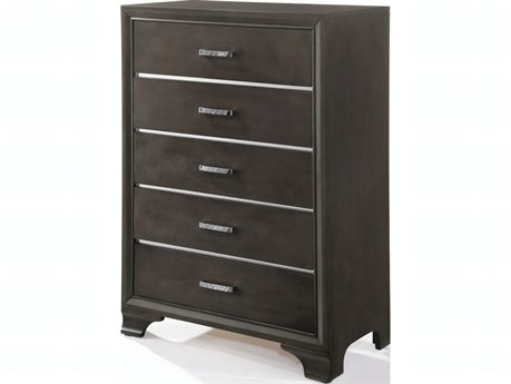 Acme Furniture Carine Ii Gray Rubberwood Accent Chest