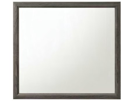 Acme Furniture Valdemar Weathered Gray Rectangular Wall Mirror