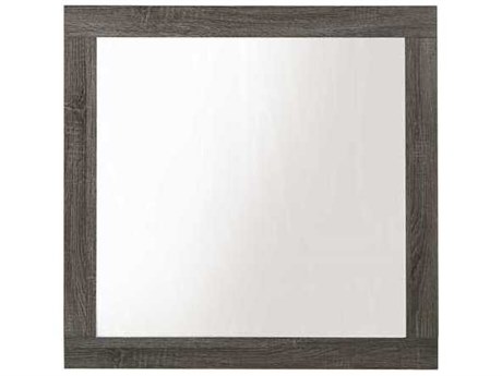 Acme Furniture Avantika Rustic Gray Oak Square Wall Mirror