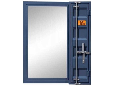 Acme Furniture Cargo Blue Reactangular Vanity Mirror
