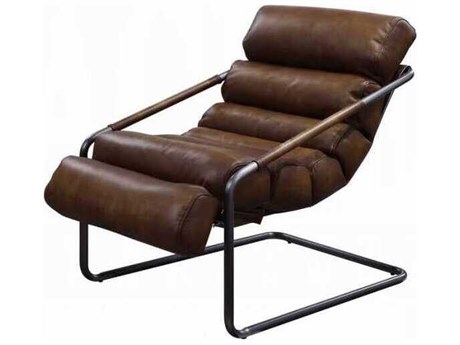 Acme Furniture Brown Leather Accent Chair