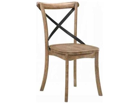 Acme Furniture Kendric Rubberwood Natural Armless Dining Chair Set of 2
