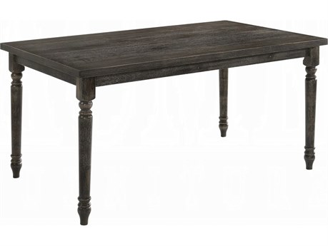 Acme Furniture Claudia Ii Rectangular Wood Weathered Gray Dining Table
