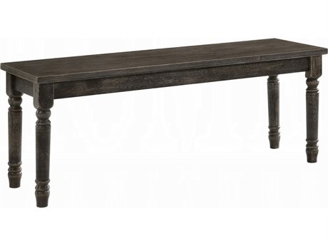 Acme Furniture Claudia Ii Weathered Gray Accent Bench