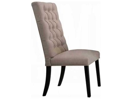 Acme Furniture Morland Black Upholstered Armless Dining Chair Set of 2