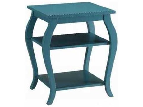 Acme Furniture Becci Square Wood Teal End Table