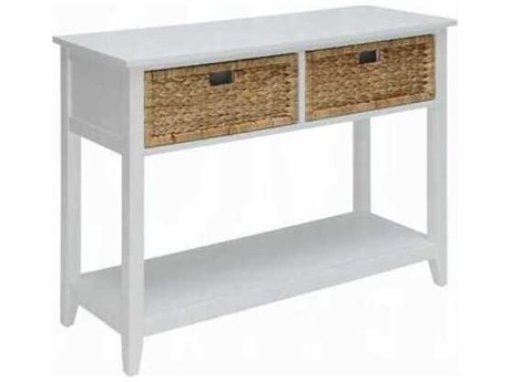 Acme Furniture Flavius Rectangular Wood White Console Table