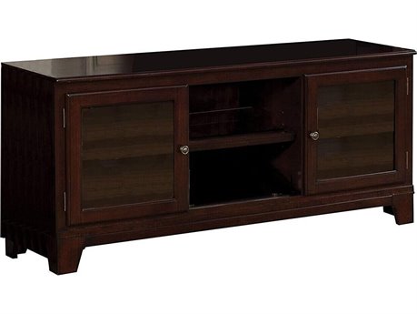 Acme Furniture Halden 58" Poplar Wood Merlot Media Console