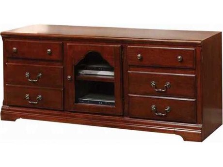 Acme Furniture Hercules 58" Poplar Wood Cherry Media Console