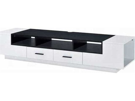 Acme Furniture Armour 70" White Black Media Console