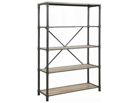 Acme Furniture Itzel Antique Oak Sandy Gray Bookcase